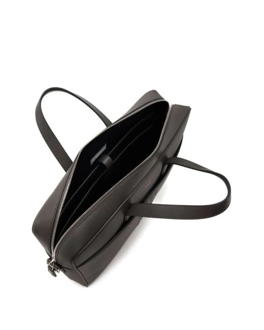 Bally Mythos Leren Aktetas in het Black voor heren