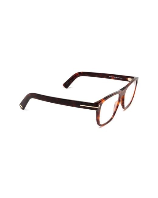 Tom Ford Brown Square-Frame Glasses for men