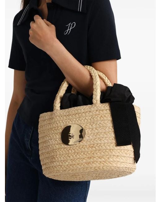 Patou Black Iconic Bucket Bag