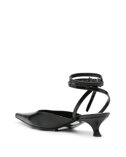 Moschino Black 40Mm Pointed-Toe Pumps