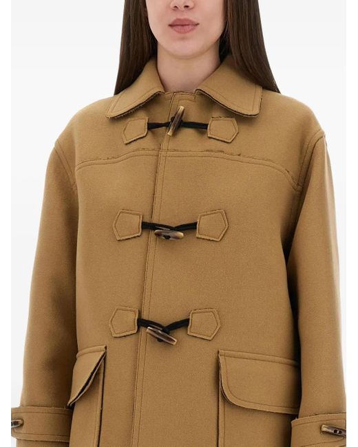 Moschino Natural Toggle Pocket Coat