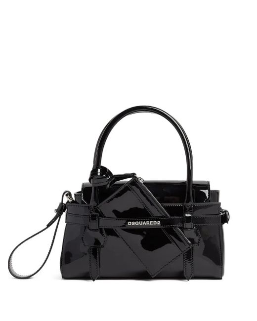 DSquared² Black Leather Tote Bag