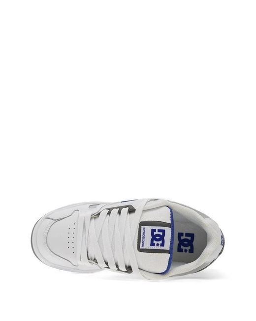 DC Shoes White Stag Panelled Logo-Patch Sneakers for men