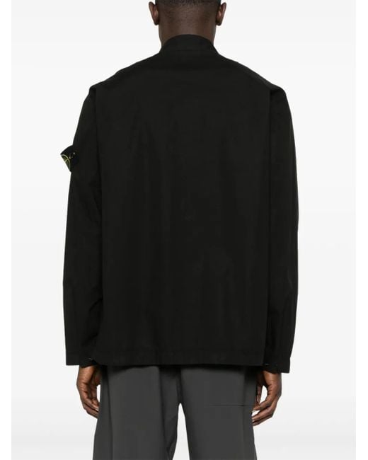 Surchemise À Patch Compass Stone Island pour homme en coloris Black