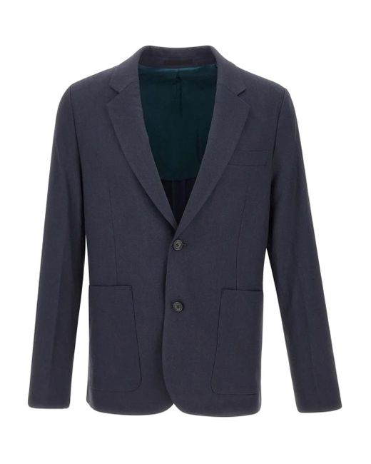 Paul Smith Blue Buggy Lined Two-Button Blazer for men