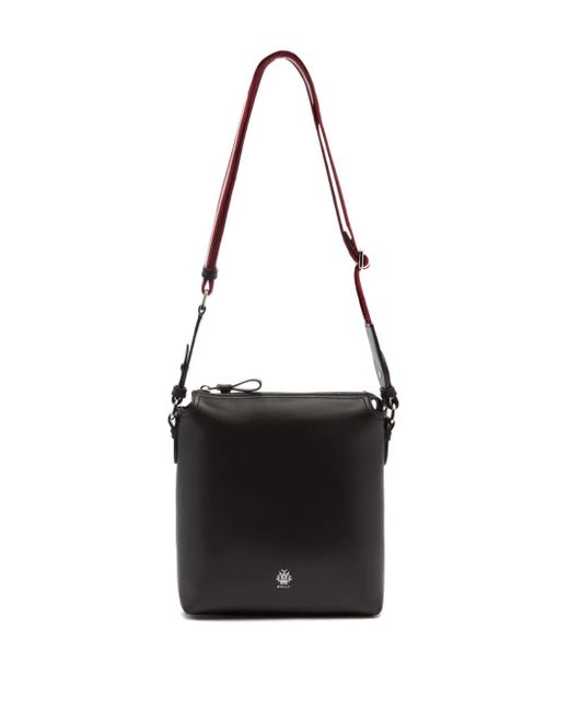 Bally Leren Crossbodytas Met Wapenschild in het Black voor heren