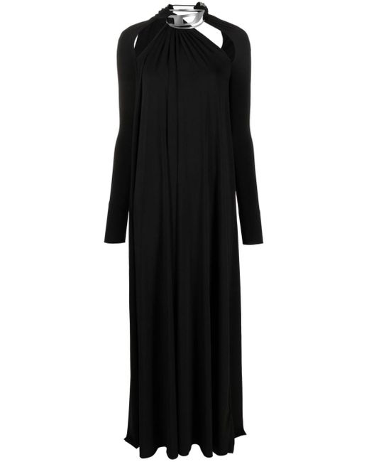 DIESEL Uitgesneden Maxi-jurk in het Black