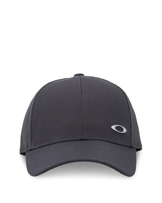 Oakley Blue Logo-Plaque Baseball Cap
