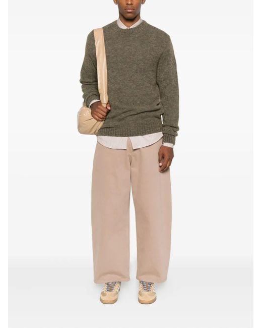 A.P.C. Brown Crew-Neck Sweater for men