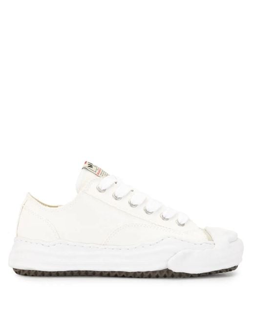 Maison Mihara Yasuhiro White Hank Original Sole Canvas Low-Top Sneakers Shoes