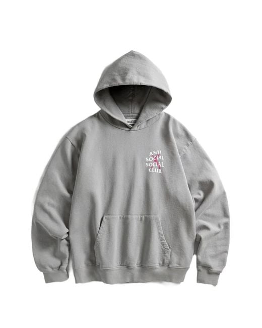 ANTI SOCIAL SOCIAL CLUB Gray Cancelled Paint Hoodie for men