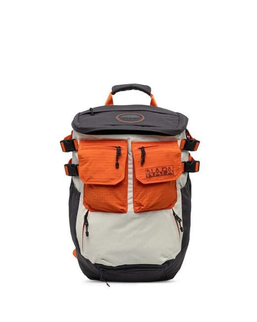 Napapijri Orange Tusco Multi-Pocket Backpack for men