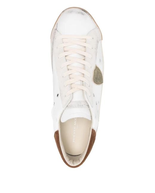 Philippe Model White Suede Trainers for men