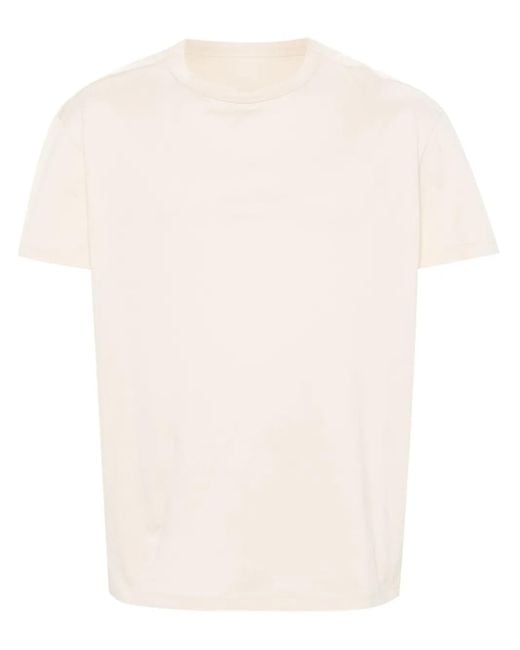 Maison Margiela T-Shirt Met Geborduurd Logo in het Natural voor heren