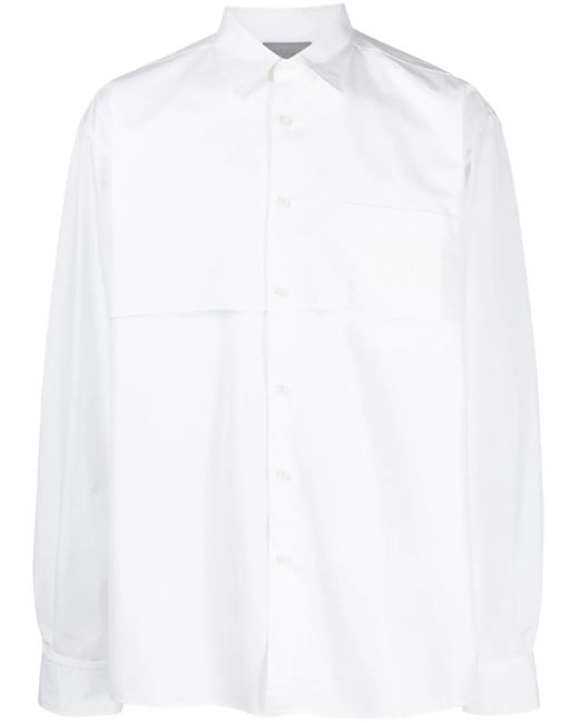VTMNTS White Storm Flap-Detail Shirt for men