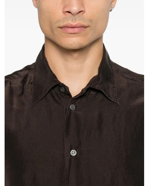 Barena Brown Maridola Long-Sleeve Button-Down Shirt for men