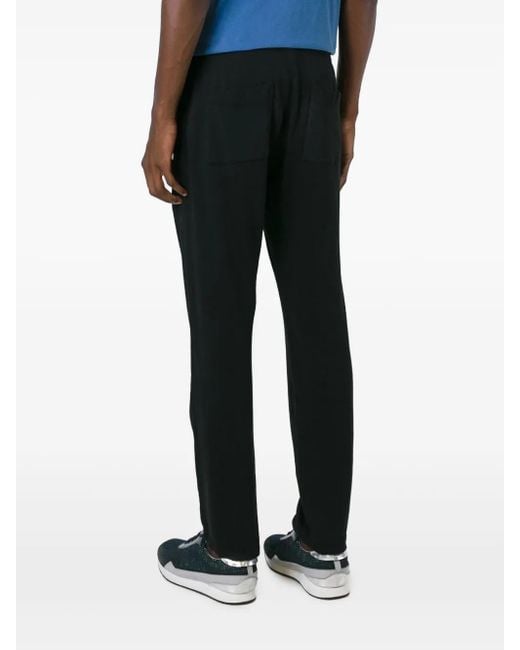 James Perse Black Drawstring-Waist Track Pants for men