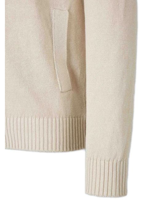 Zanone White Buttoned Cardigan for men