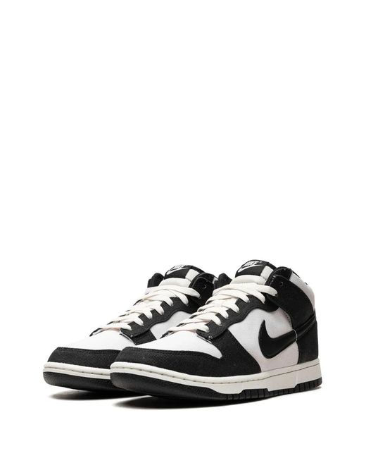 Nike Black Dunk Mid Sneakers for men