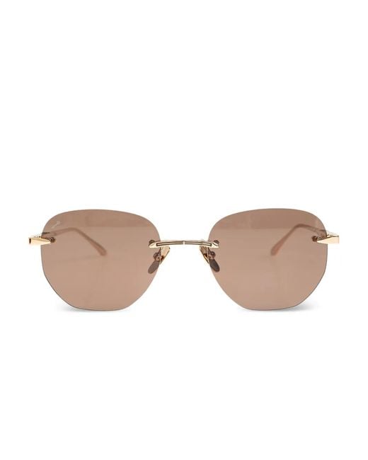 Leisure Society Pink Séverine Rimless Sunglasses