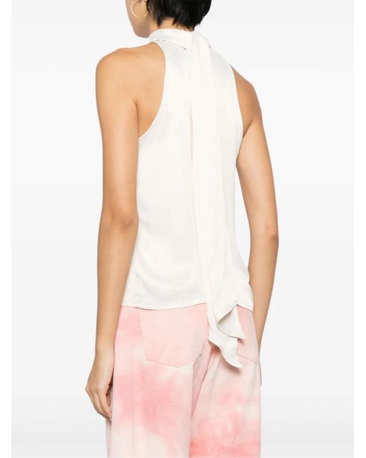 Marques'Almeida Top Met Halternek in het White