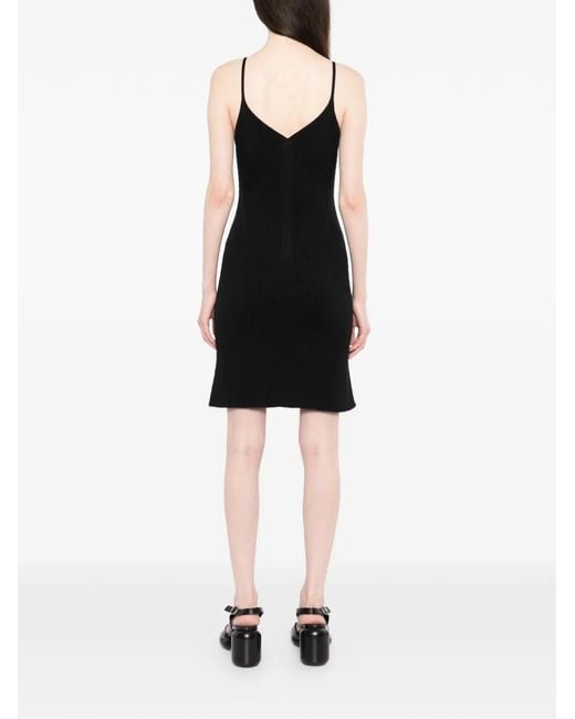 CFCL Black Portrait Mini Dress