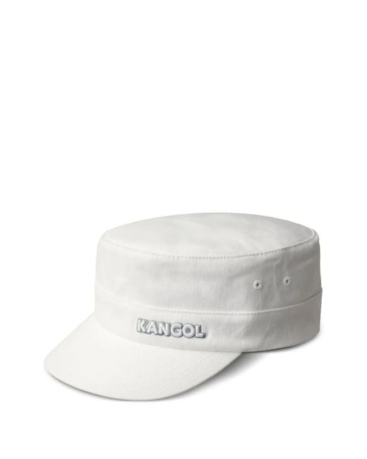 Kangol White Logo-Embroidered Baseball Cap for men