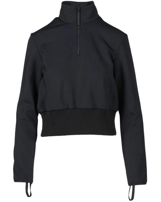 Felpa Con Mezza Zip di Aztech Mountain in Blue
