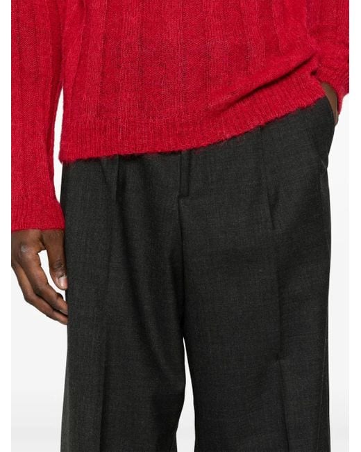 Pantalones anchos con pinzas sunflower de hombre de color Black