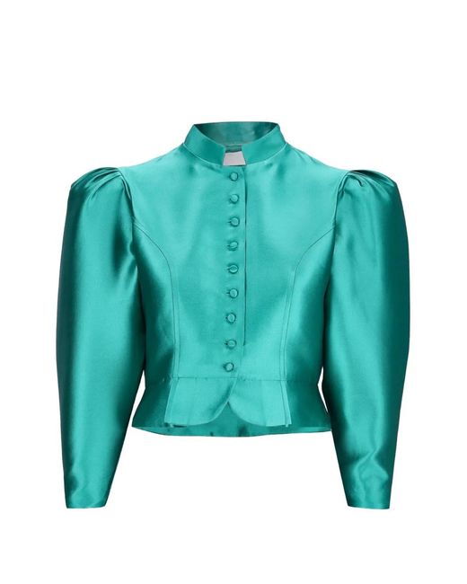 D'Estree Green Amoako Buttoned Jacket