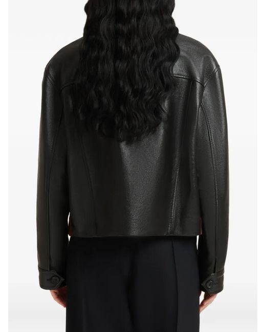 Marni Brown Suede-Panelled Jacket