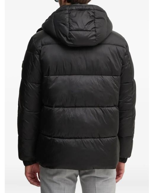 Joop! Black Ambro Quilted Hooded Jacket for men
