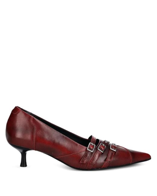 Vagabond Brown 47Mm Lykke Pointed-Toe Buckled Pumps