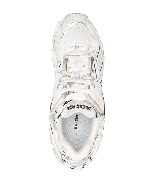 Balenciaga Runner Sneakers Met Geborduurd Logo in het White