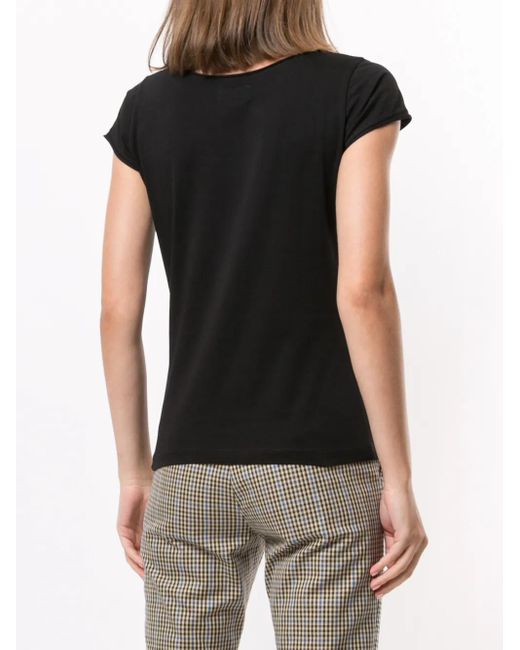 Agnes B. Black Australie Short-Sleeved T-Shirt