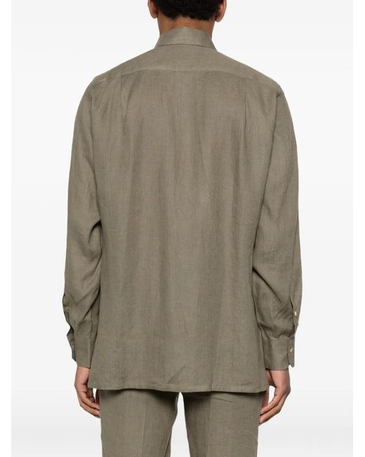 Kiton Green Pocket Shirt for men