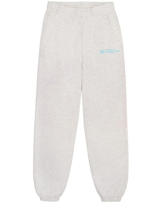 Sporty & Rich White Rizzoli Cotton Track Pants