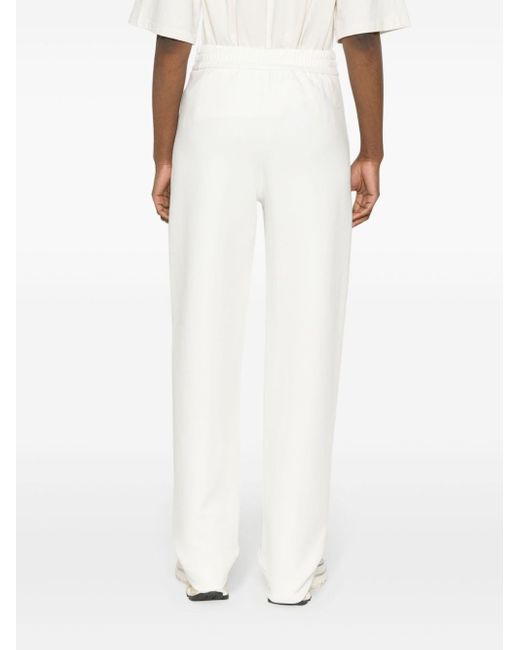 Pantalones de chándal con parche del logo Emporio Armani de color White