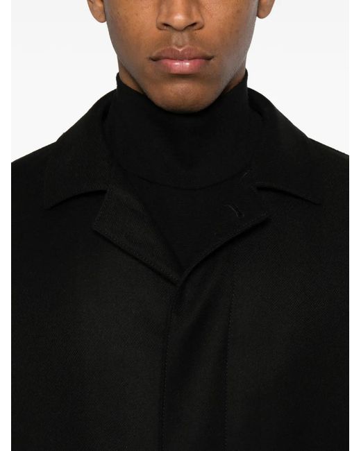Tagliatore Black Costume En Serge À Simple Boutonnage for men