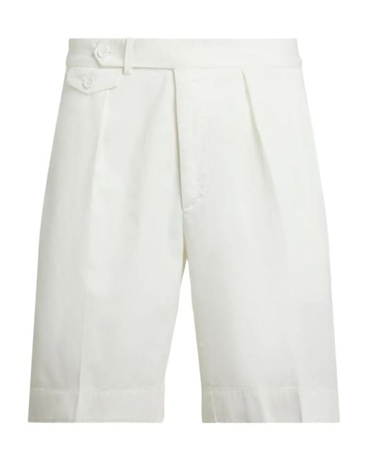 Ralph Lauren Natural Pleated-Detail Chino Short for men