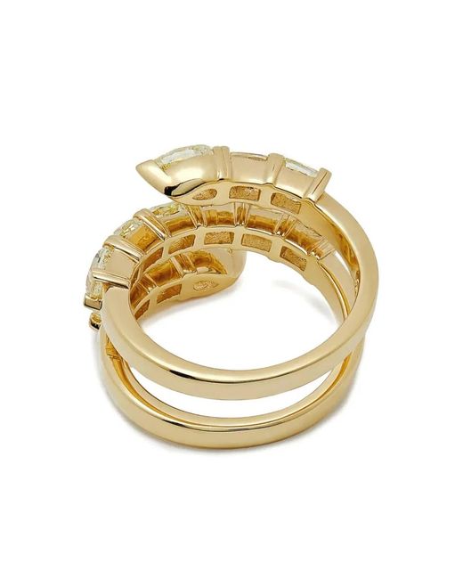 Jewels Aficionado Black 18Kt Gelbgoldring Mit Diamanten