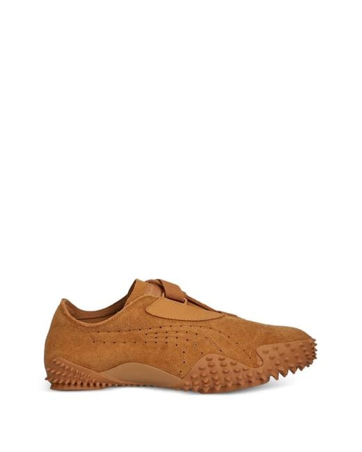 PUMA Brown Mostro Unlined Suede Sneakers for men