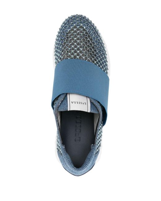 Le Silla Blue Chunky Gilda Sneakers