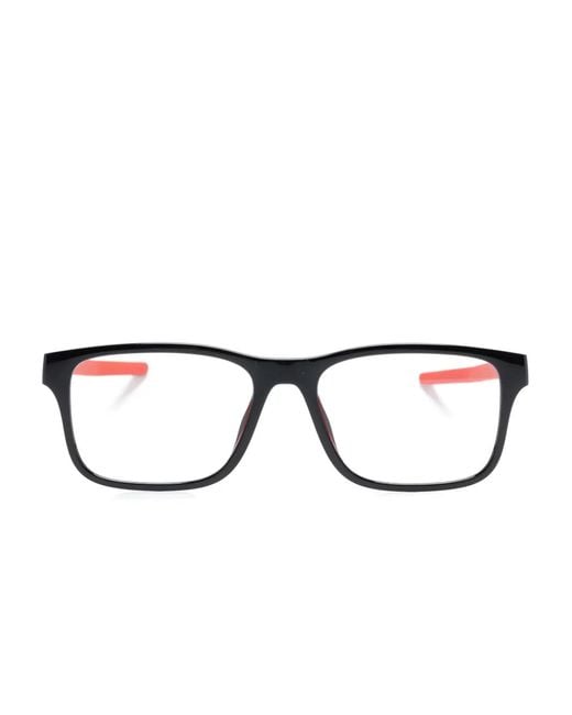 Ferrari Black Square-Frame Glasses for men