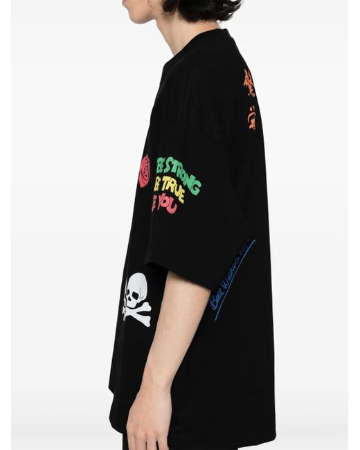 メンズ Mastermind Japan グラフィック Tシャツ Black