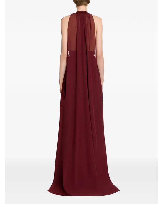 Elie Saab Red Embellished Dress