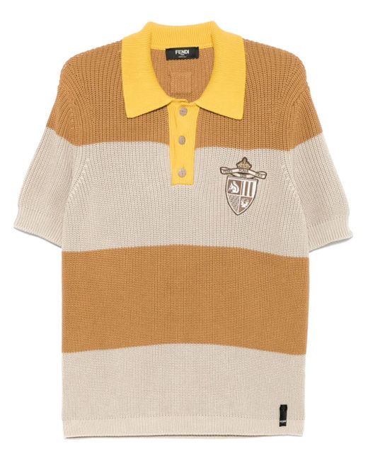 Fendi Gestreept Poloshirt in het Multicolor voor heren