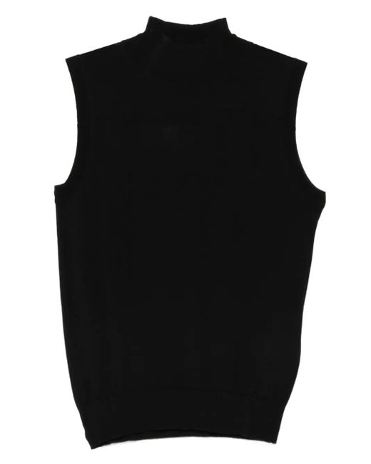 Max Mara Top Met Hoge Hals in het Black