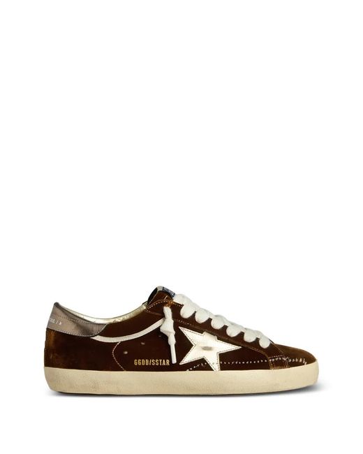 Golden Goose Deluxe Brand Brown Super-Star Trainers for men