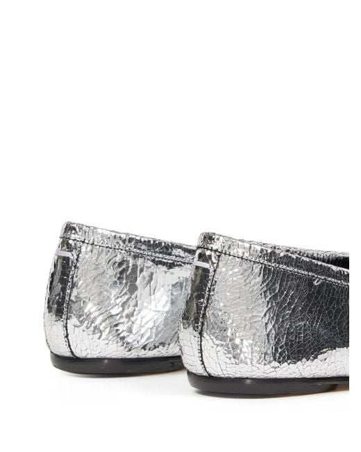 Maison Margiela White Tabi-Toe Ballet Flats